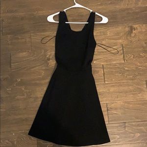 Black cross back dress